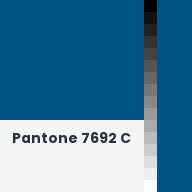 Color chip: Pantone 7692 C