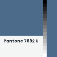 Color chip: Pantone 7692 U