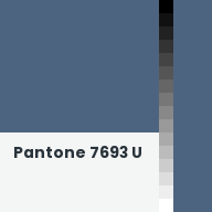 Color chip: Pantone 7693 U