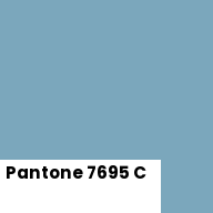 Color chip: Pantone 7695 C