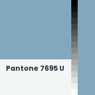 Color chip: Pantone 7695 U