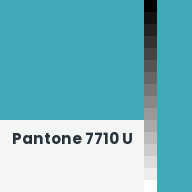 Color chip: Pantone 7710 U