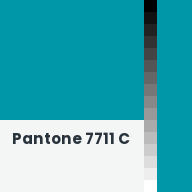 Color chip: Pantone 7711 C