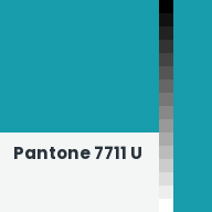Color chip: Pantone 7711 U