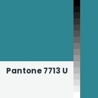 Color chip: Pantone 7713 U