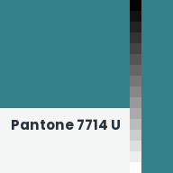 Color chip: Pantone 7714 U