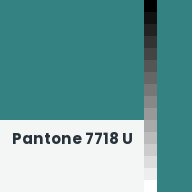 Color chip: Pantone 7718 U