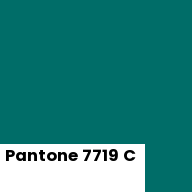 Color chip: Pantone 7719 C