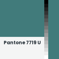 Color chip: Pantone 7719 U