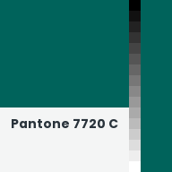 Color chip: Pantone 7720 C