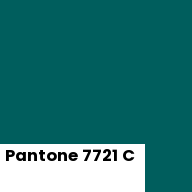 Color chip: Pantone 7721 C