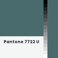 Color chip: Pantone 7722 U
