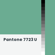 Color chip: Pantone 7723 U
