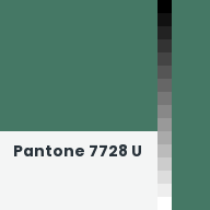 Color chip: Pantone 7728 U