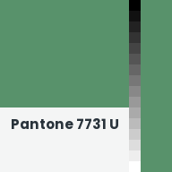 Color chip: Pantone 7731 U