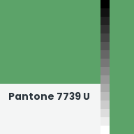 Color chip: Pantone 7739 U