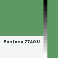 Color chip: Pantone 7740 U