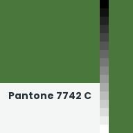 Color chip: Pantone 7742 C
