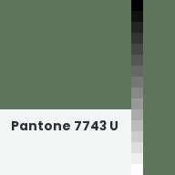 Color chip: Pantone 7743 U