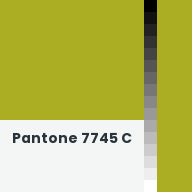 Color chip: Pantone 7745 C