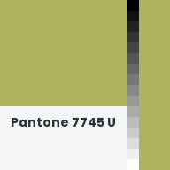 Color chip: Pantone 7745 U