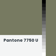 Color chip: Pantone 7750 U