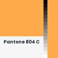 Color chip: Pantone 804 C