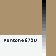 Color chip: Pantone 872 U