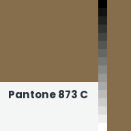 Color chip: Pantone 873 C