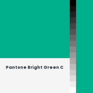 Color chip: Pantone Bright Green C