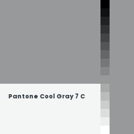 Color chip: Pantone Cool Gray 7 C