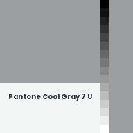 Color chip: Pantone Cool Gray 7 U