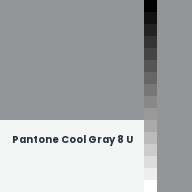 Color chip: Pantone Cool Gray 8 U