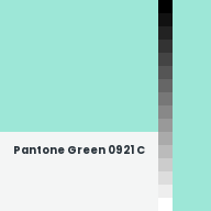 Color chip: Pantone Green 0921 C
