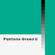 Color chip: Pantone Green U
