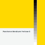 Color chip: Pantone Medium Yellow C