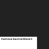 Color chip: Pantone Neutral Black C