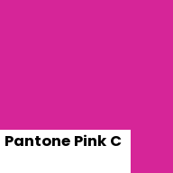 Color chip: Pantone Pink C