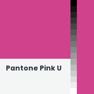 Color chip: Pantone Pink U