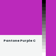 Color chip: Pantone Purple C