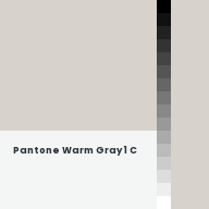 Color chip: Pantone Warm Gray 1 C