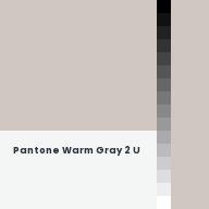 Color chip: Pantone Warm Gray 2 U