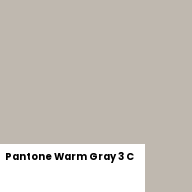 Color chip: Pantone Warm Gray 3 C