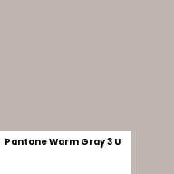 Color chip: Pantone Warm Gray 3 U