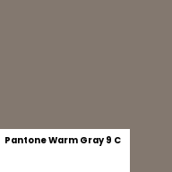 Color chip: Pantone Warm Gray 9 C