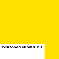 Color chip: Pantone Yellow 012 U