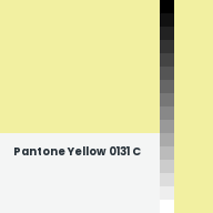 Color chip: Pantone Yellow 0131 C