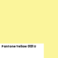 Color chip: Pantone Yellow 0131 U