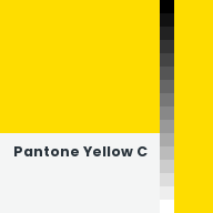 Color chip: Pantone Yellow C