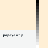 Color chip: Papaya whip